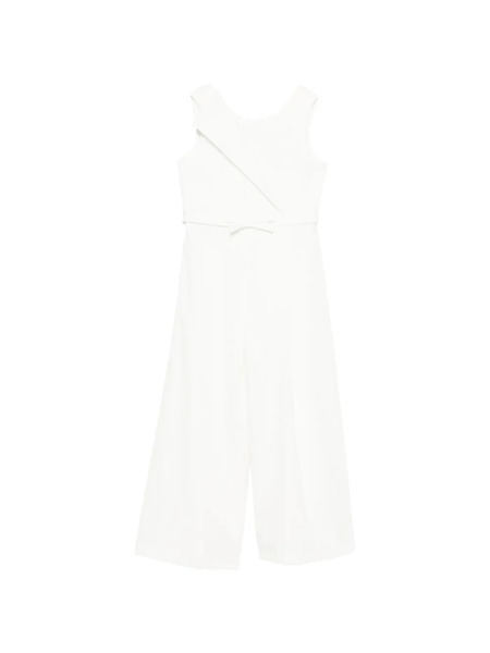  Abel & Lula Bow Jumpsuit - White 