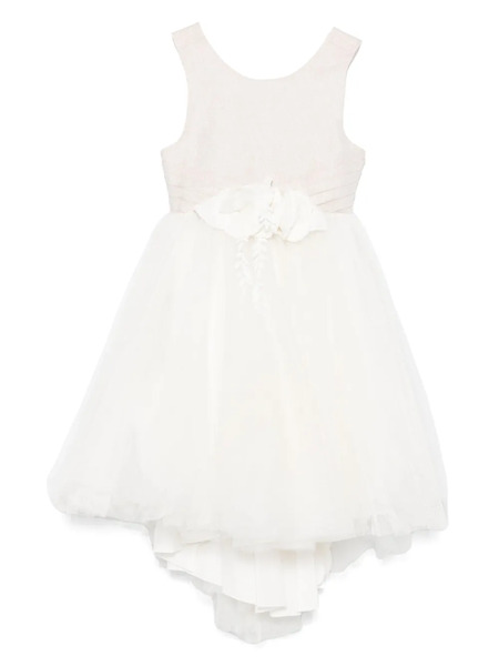  Abel & Lula Floral-appliqué Dress - Gold 