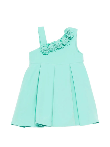  Abel & Lula Floral One-shoulder Dress - Green 