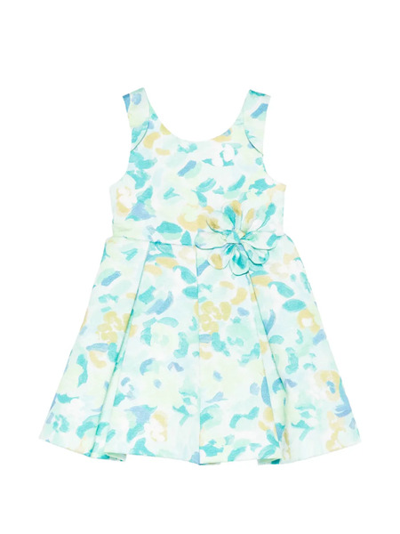  Abel & Lula Floral-pattern Dress - Green 