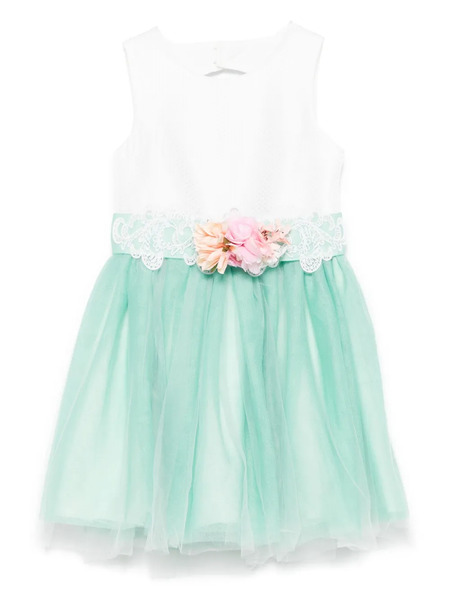  Abel & Lula Panelled Dress - Green 