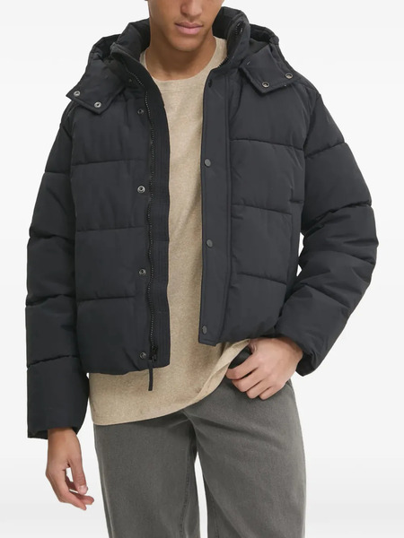  Abercrombie & Fitch Buttoned Hooded Jacket - Black 