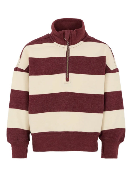  Abercrombie Fitch Kids Striped Sweatshirt - Red 