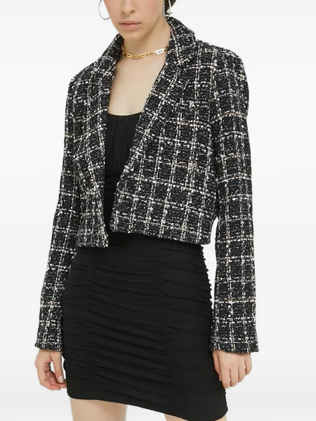  Abercrombie & Fitch Short Tweed Jacket - Black 
