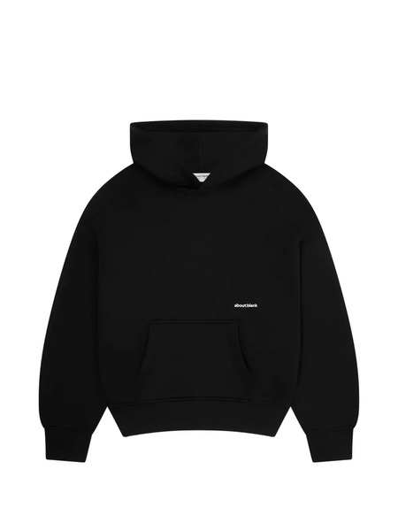 Aboutblank Logo-print Hoodie - Black 