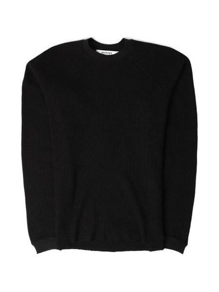  Aboutblank Raglan Sleeve Waffle T-shirt - Black 