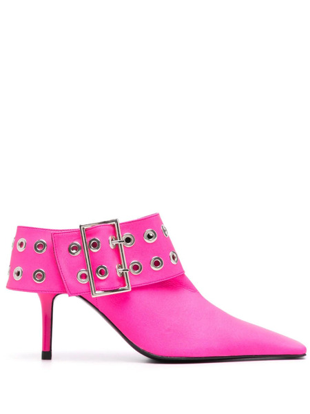  Abra Big Belt 85mm Mules - Pink 
