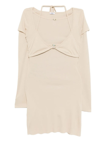  Abra Overlayered Dress - Neutrals 