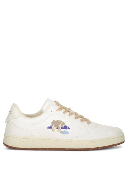 Acbc Bear-embroidered Sneakers - White 