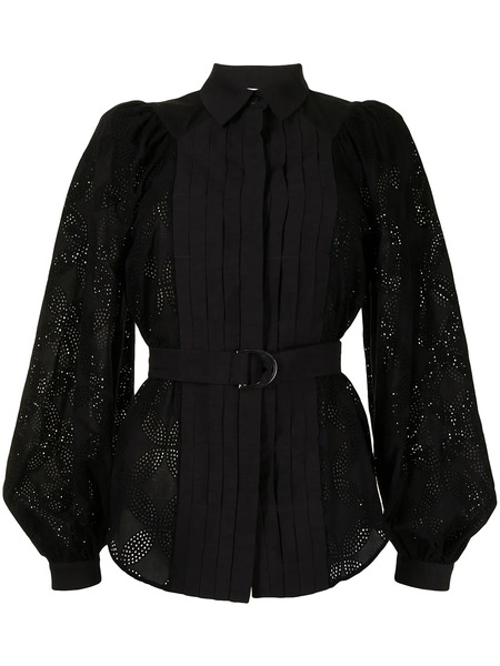  Acler Klara Cut-out Belted Blouse - Black 