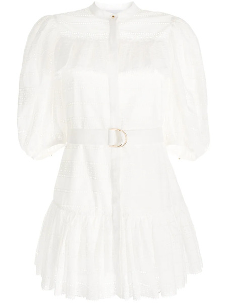  Acler Lace-panel Dress - White 