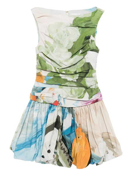  Acler Nershall Mini Dress - Green 