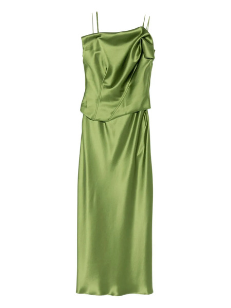  Acler Styal Draped Midi Dress - Green 