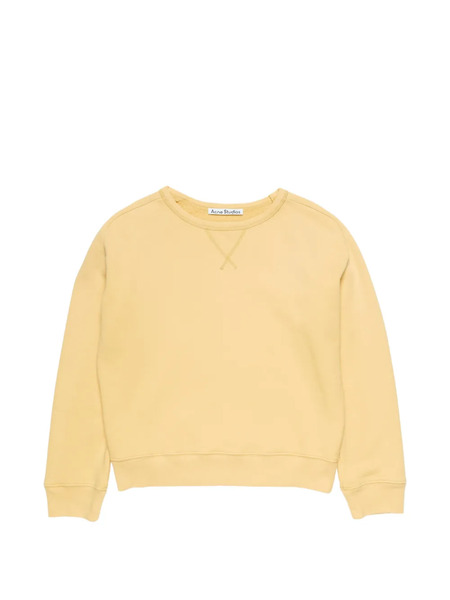  Acne Studios Back-logo Crew-neck Sweatshirt - Yellow 