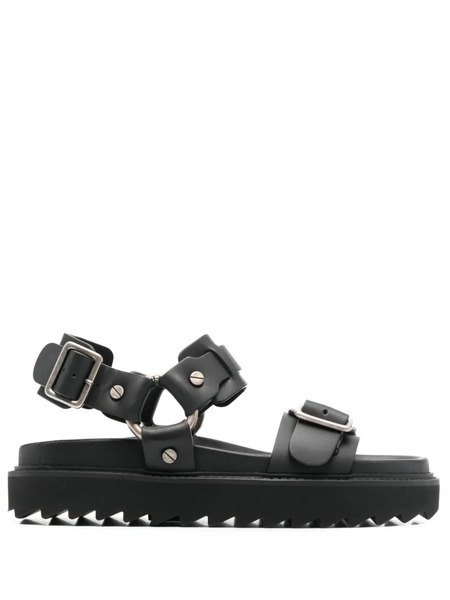 Acne Studios Buckle-fastening Leather Sandals - Black 