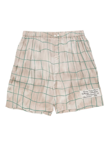  Acne Studios Check-pattern Shorts - Pink 