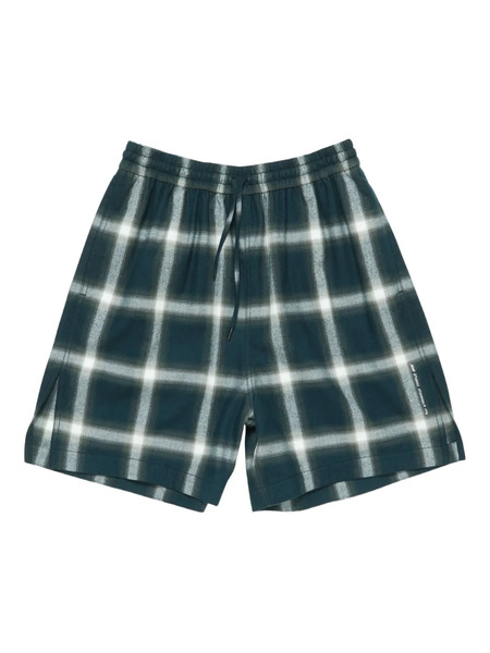  Acne Studios Checked Elastic-waist Shorts - Green 