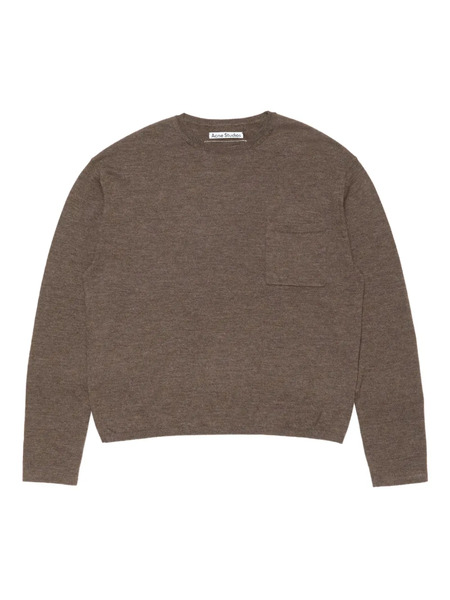  Acne Studios Chest-pocket Long-sleeve Sweater - Brown 