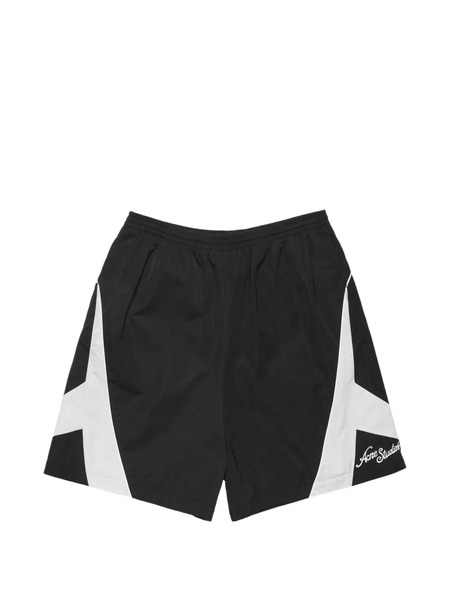  Acne Studios Contrast Panel Shorts - Black 