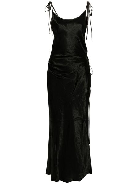  Acne Studios Crinkled Satin Dress - Black 