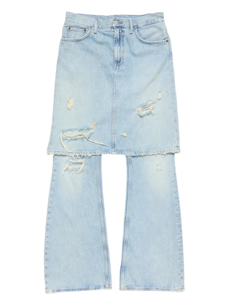 Acne Studios Distressed Panelled Jeans - Blue 