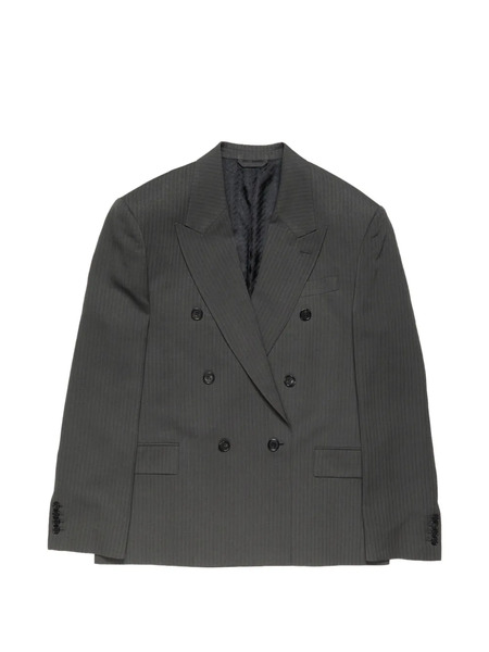  Acne Studios Double-breasted Pinstripe Jacket - Grey 