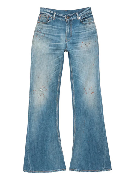 Acne Studios Flared Patch Trousers - Blue 