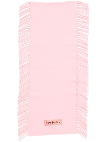  Acne Studios Fringe Wool Scarf - Pink 