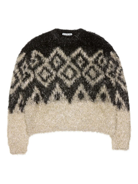  Acne Studios Geometric-pattern Sweater - Black 