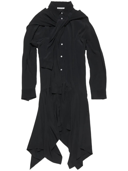  Acne Studios Layered Midi Dress - Black 