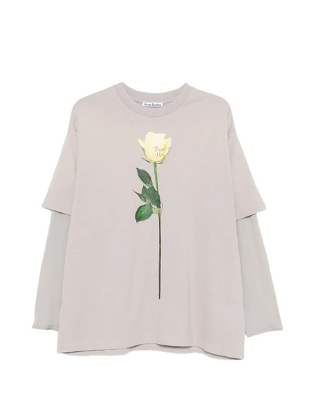  Acne Studios Layred Graphic T-shirt - Neutrals 