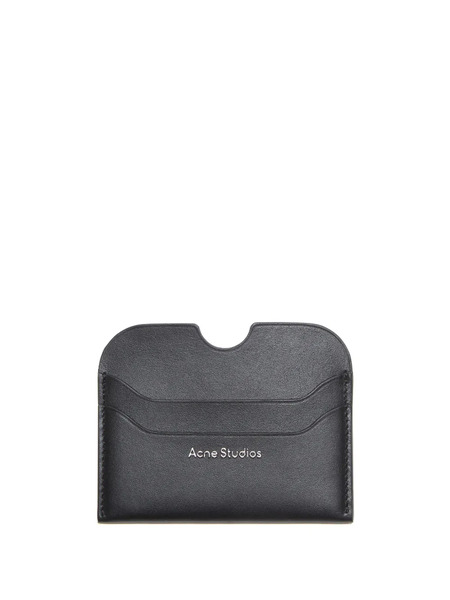  Acne Studios Leather Card Holder - Black 