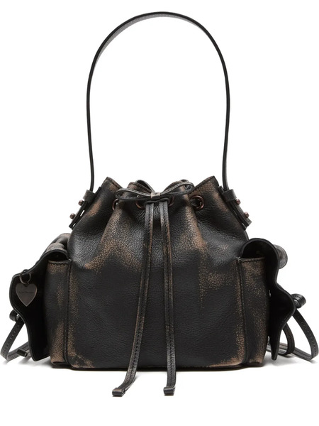  Acne Studios Leather Drawstring Mini Bag - Brown 