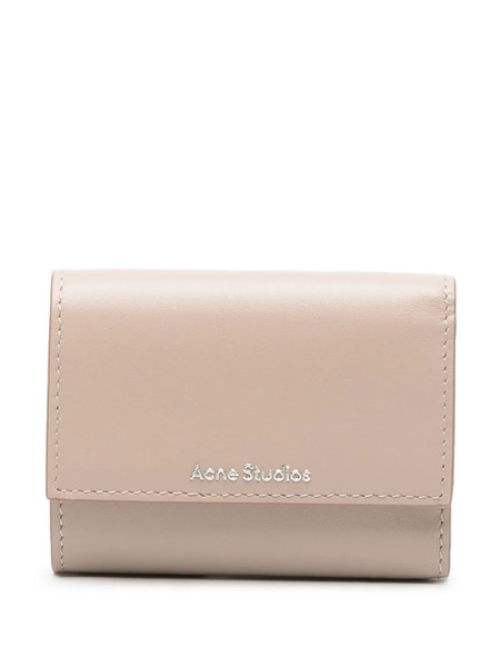  Acne Studios Logo-lettering Leather Wallet - Neutrals 