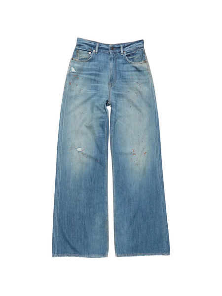  Acne Studios Logo-patch Jeans - Blue 