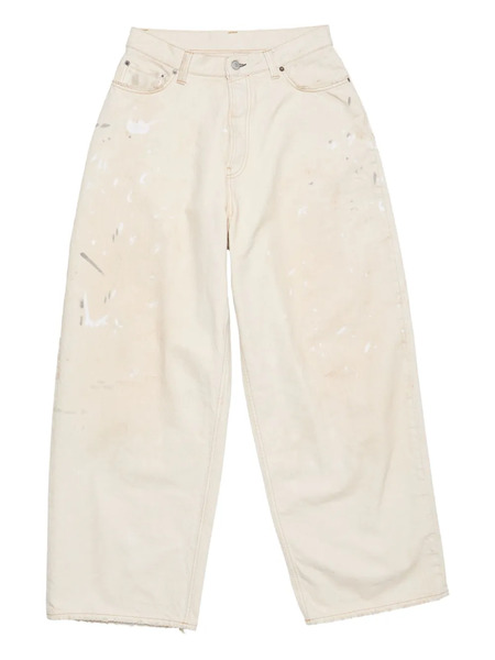  Acne Studios 2023 Logo-patch Jeans - White 