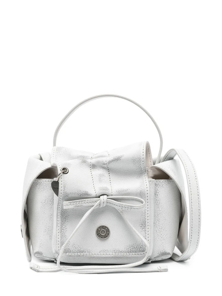  Acne Studios Logo-pendant Leather Mini Bag - Grey 