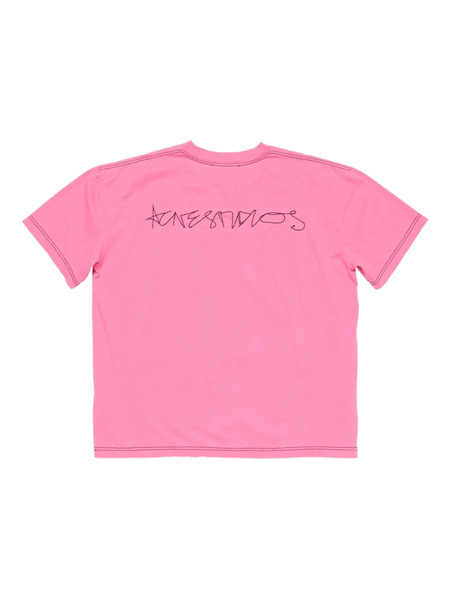  Acne Studios Logo-print T-shirt - Pink 