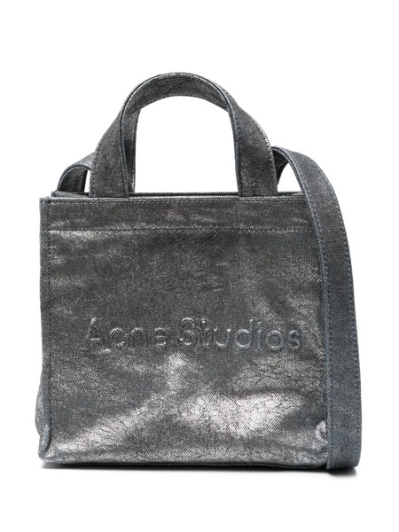  Acne Studios Mini Logo Tote Bag - Silver 