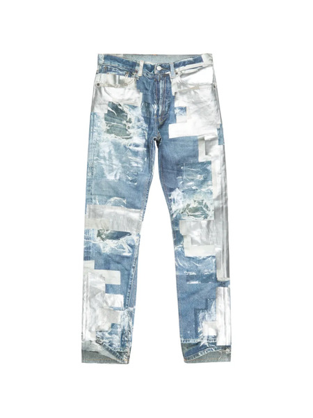  Acne Studios Patchwork Straight Jeans - Blue 
