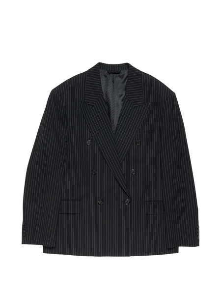  Acne Studios Pinstripe Double-breasted Jacket - Black 