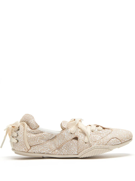  Acne Studios Rear Drawstring Detailing Trainers - Neutrals 