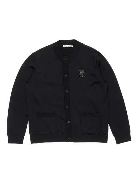  Acne Studios Ribbed Button-up Cardigan - Black 