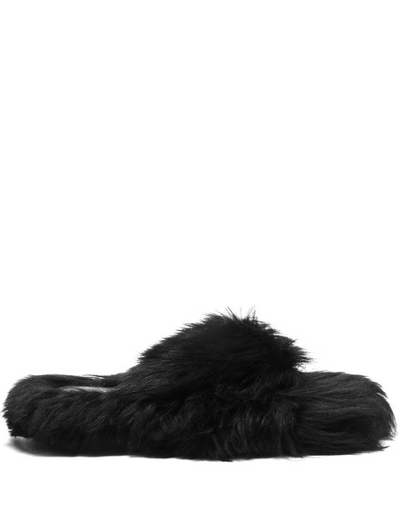  Acne Studios Shearling Sandals - Black 