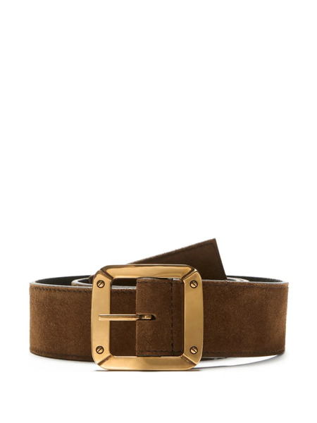  Acne Studios Square-buckle Leather Belt - Brown 