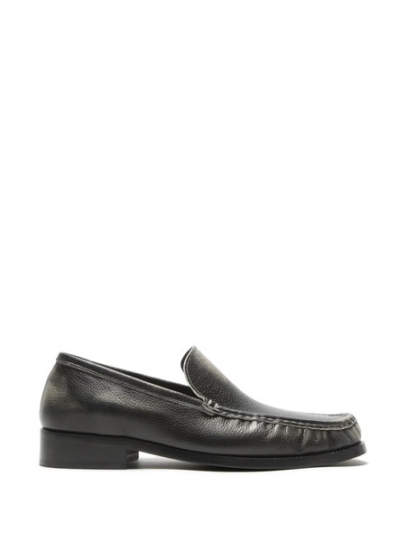  Acne Studios Stitched Leather Loafers - Black 