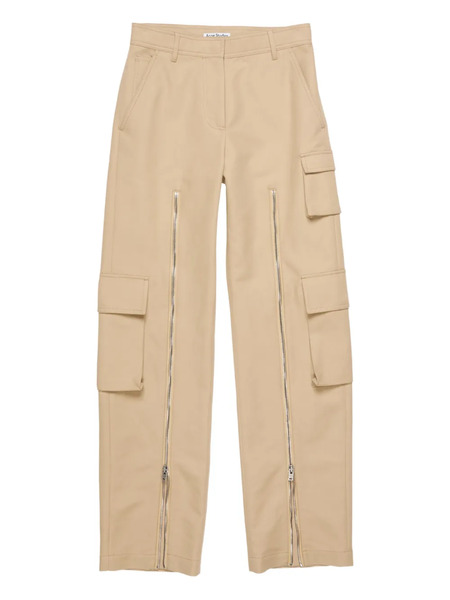  Acne Studios Zip-detail Cargo Trousers - Neutrals 