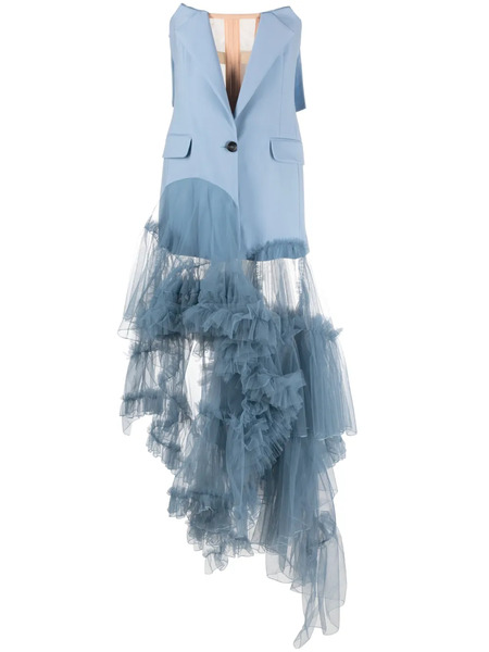  Act Nº1 Ruffled Jacket - Blue 
