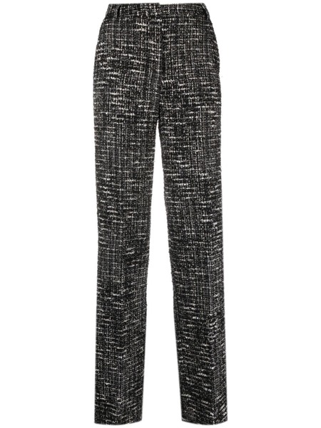 Act Nº1 Straight-leg Tweed Trousers - Black 