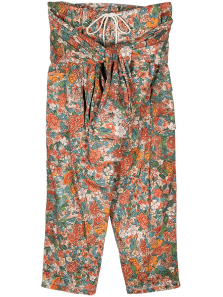  Act Nº1 Tied-waist Cargo Trousers - Red 